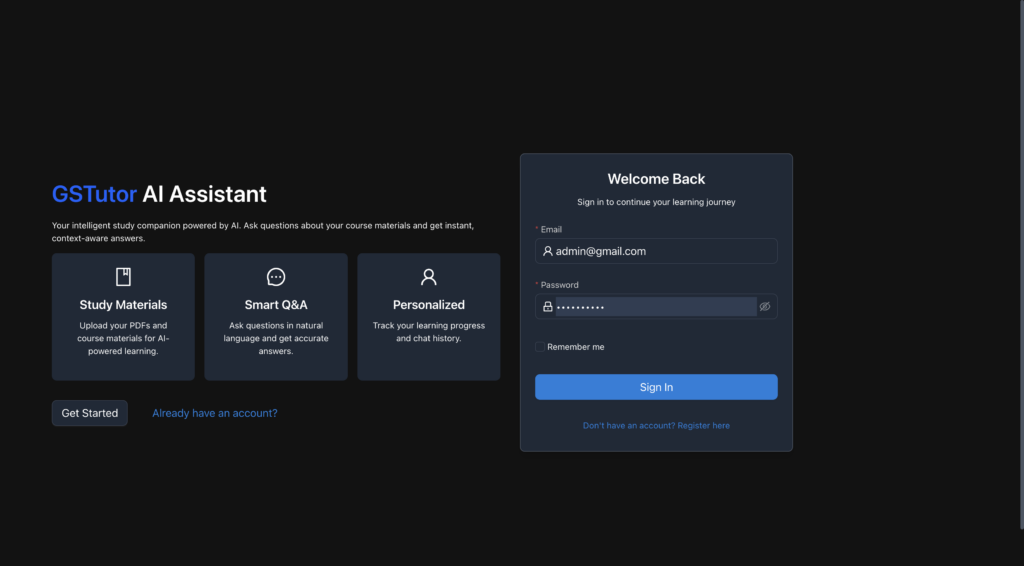 The AI Virtual Assistant for Student Q&A is a lightweight, AI-powered educational platform designed to enhance the learning experience of students in higher education. The system enables students to ask questions in natural language based on uploaded study materials (PDFs) and receive intelligent, context-aware answers sourced directly from the selected topic materials.